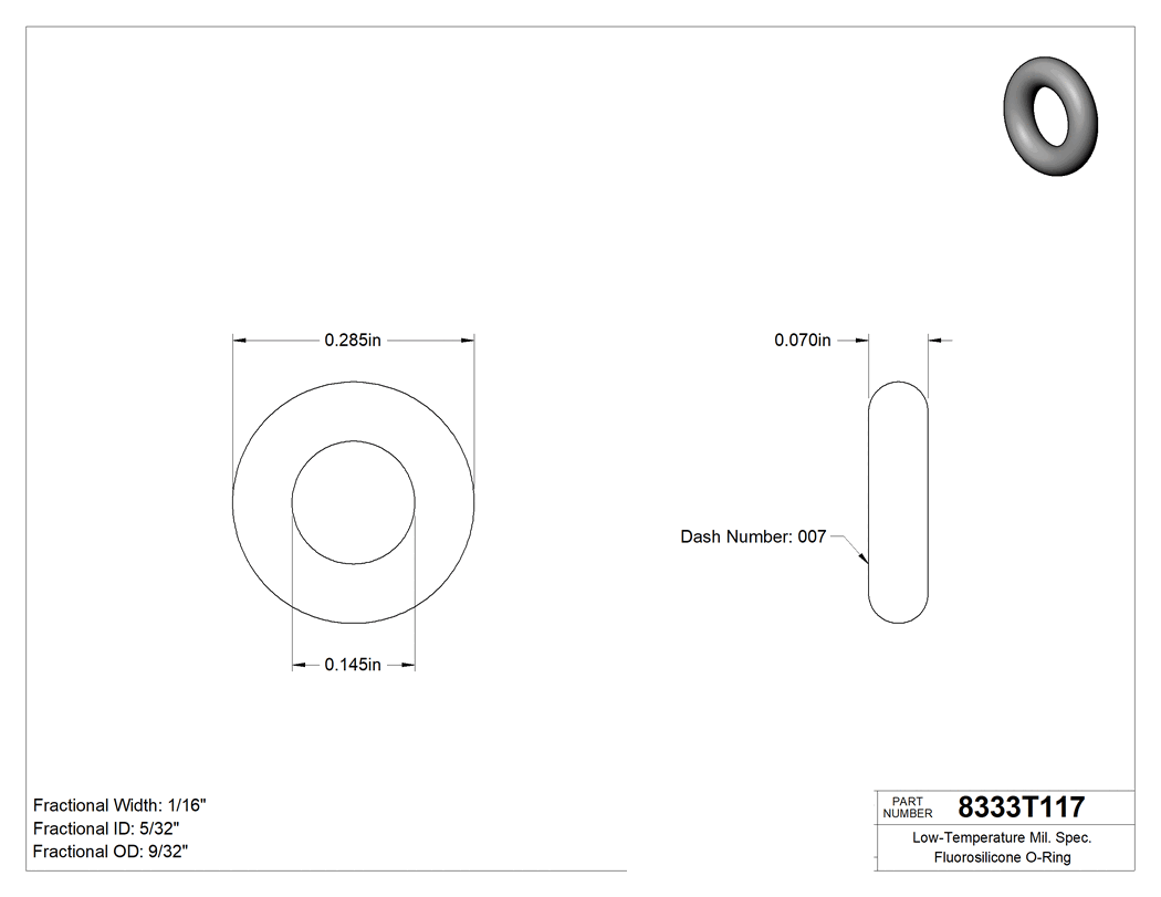 Technical drawing - 8333T117